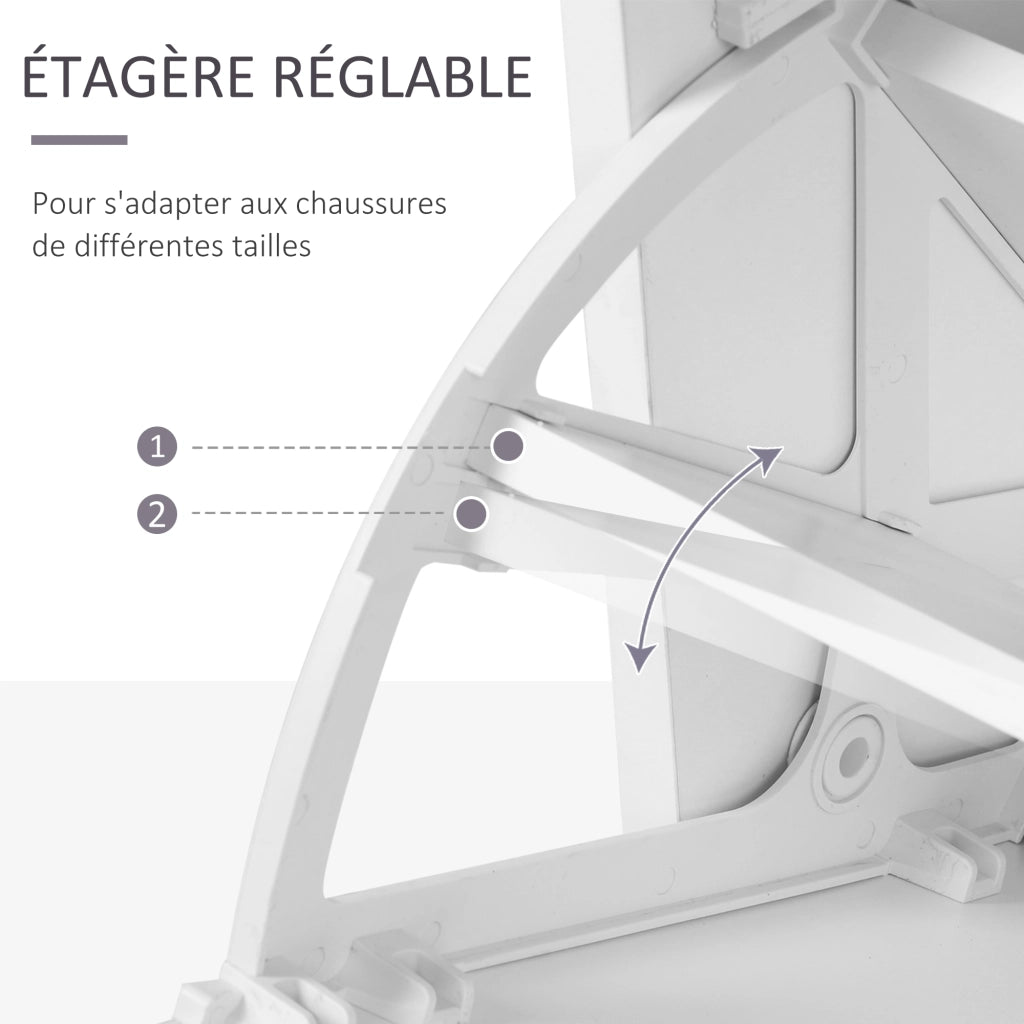 Mobile d'ingresso con appendiabiti, specchio e scarpiera ¨C Minimal ¨C bianco
