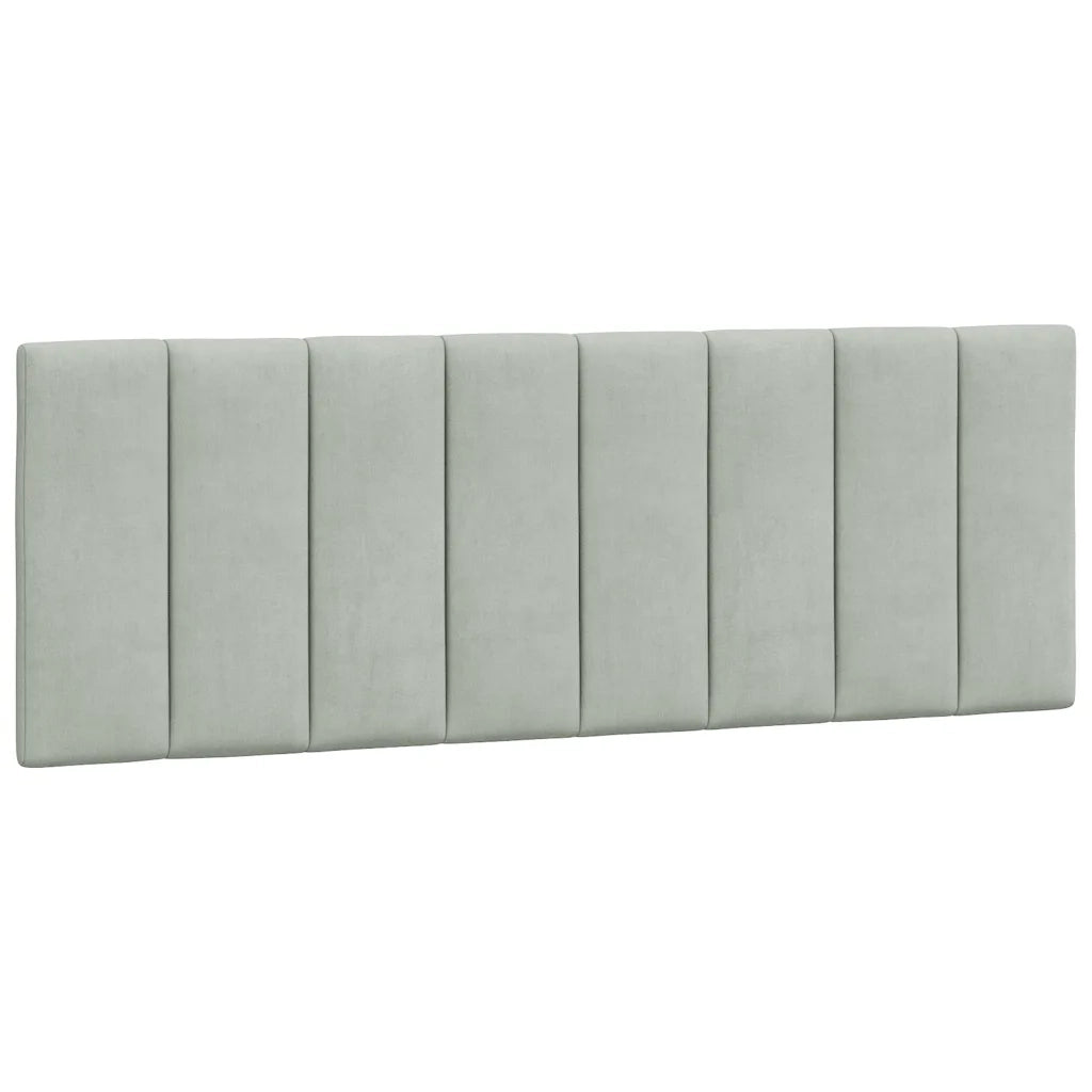 Giroletto senza Materasso-Struttura Letto Hanko Grigio Chiaro 140x200 cm Velluto