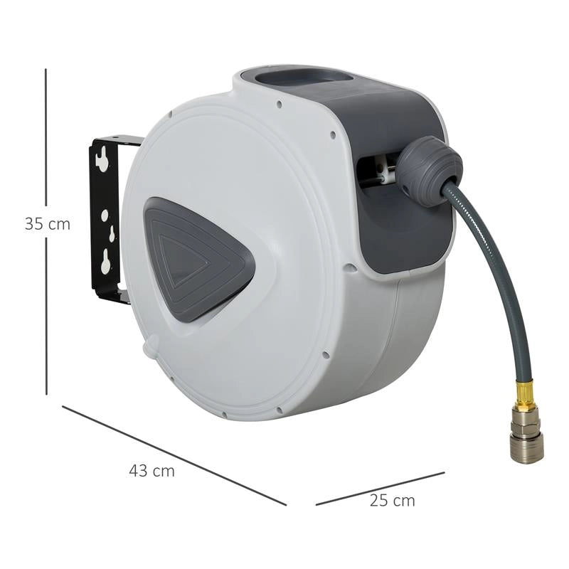 AVVOLGITUBO AUTOMATICO DA PARETE CON ATTACCO 1/4''', 180°, 20
