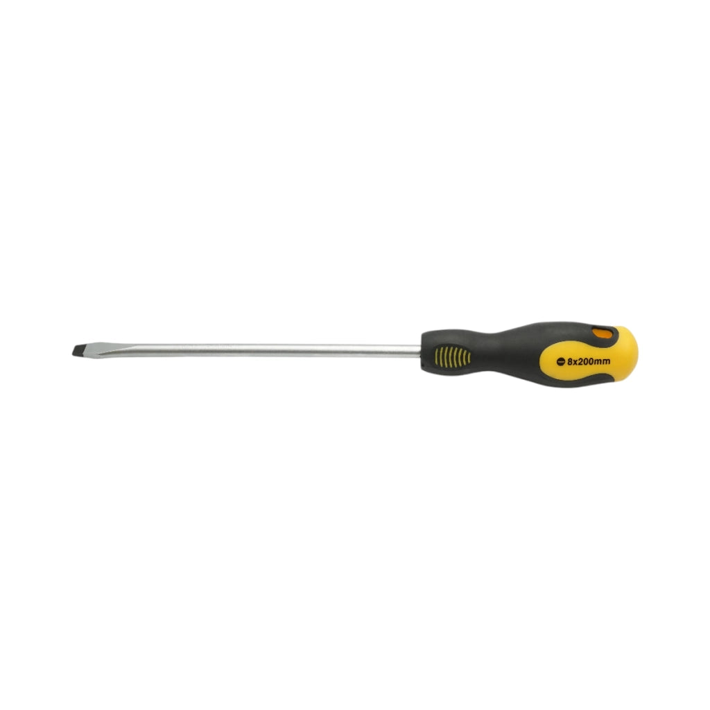 Cacciavite dritto Crownman 8x200mm con punta magnetica professionale Cr-V
