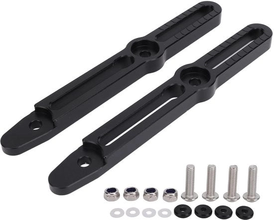 Set di supporti regolabili per parabrisas in alluminio - Regolabile altezza/angolo - Installazione facile - Riduce il rumore - Adatto a V-Strom 800DE DL800 2022-2024 - Accessorio per motocicletta