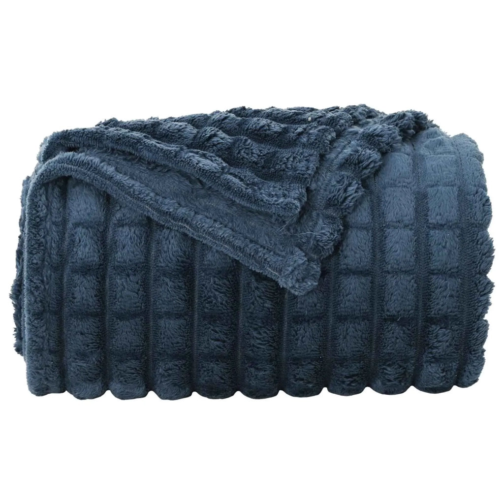 Coperta Blu navy 240 x 220 cm Panno