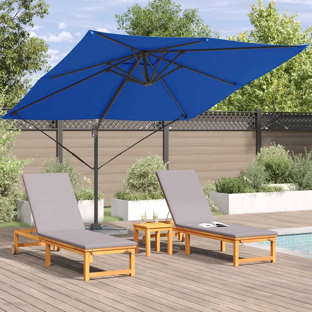 Ombrello | Parasol Roma Blu 286 x 284 x 265 cm Alluminio e Poliestere