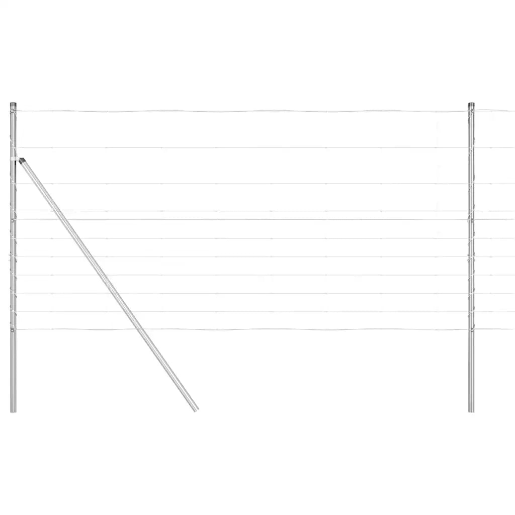 Palo della recinzione Zincato 25 x 1,2 m Acciaio