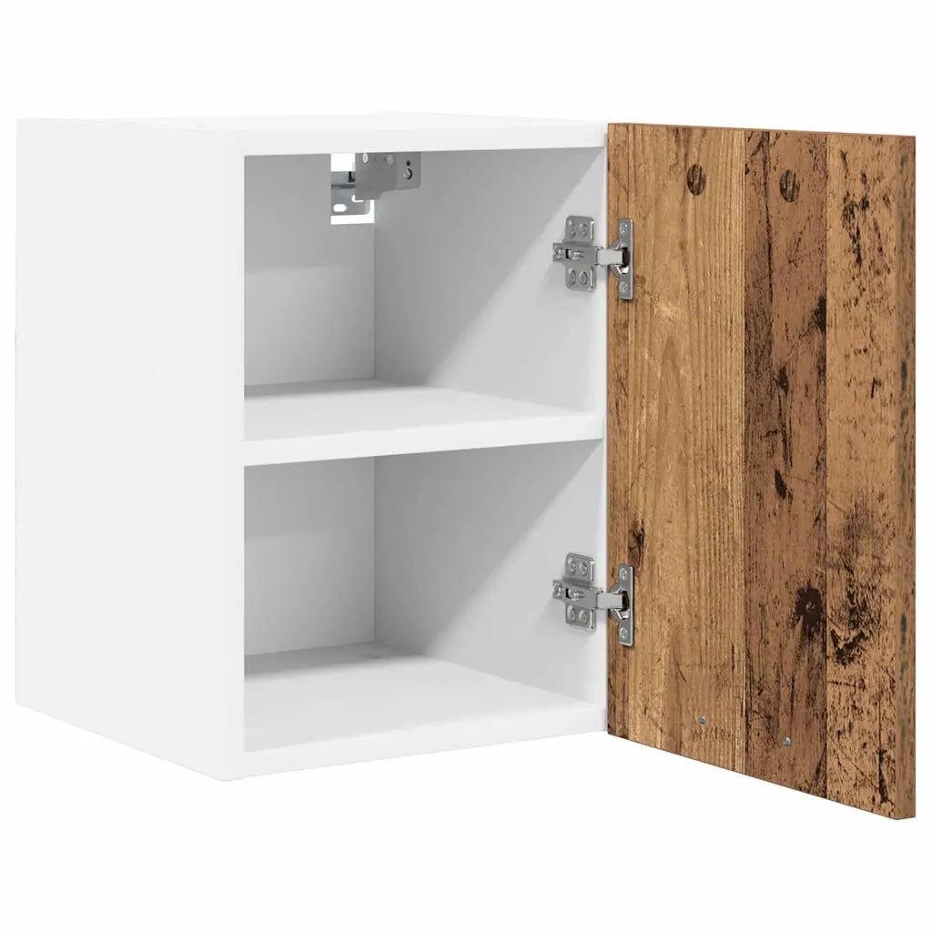 Armadio pensile 2 pcs Legno Antico e Bianco 30 x 31 x 40 cm 884127