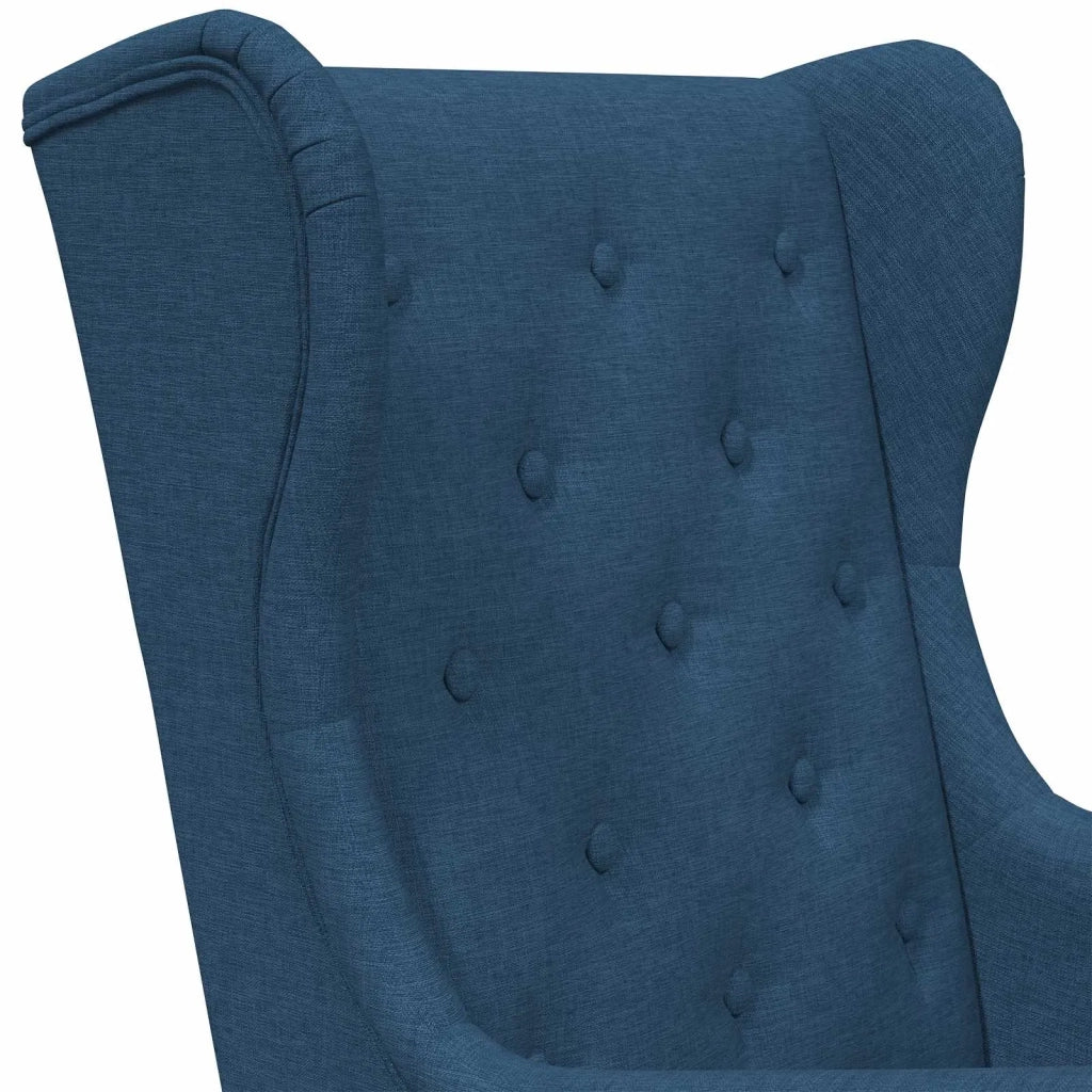 Poltrona-Divano Sedia Blu Tessuto 408452