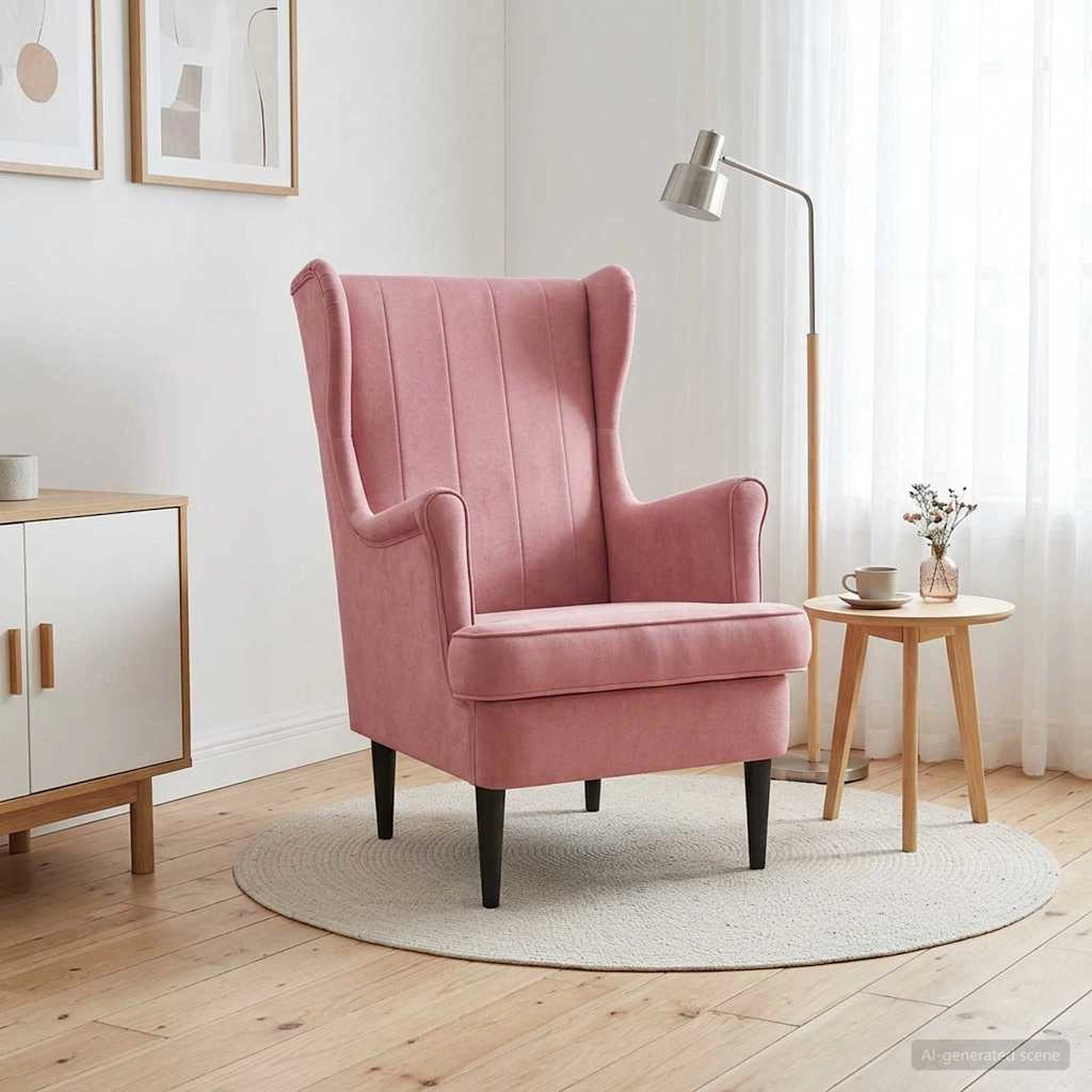 Poltrona Rosa Velluto 42029940
