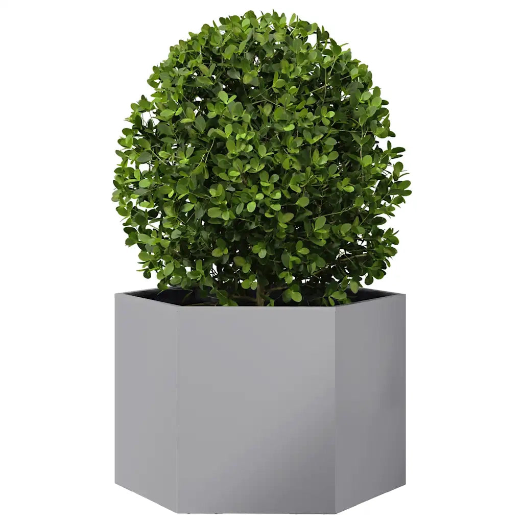 Fioriera Esagono 69x60x45 cm in Acciaio Zincato 851127