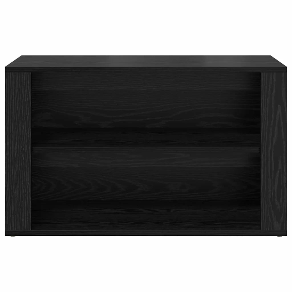 Scarpiera 75 x 35 x 45 cm Legno ingegnerizzato Rovere nero 881017