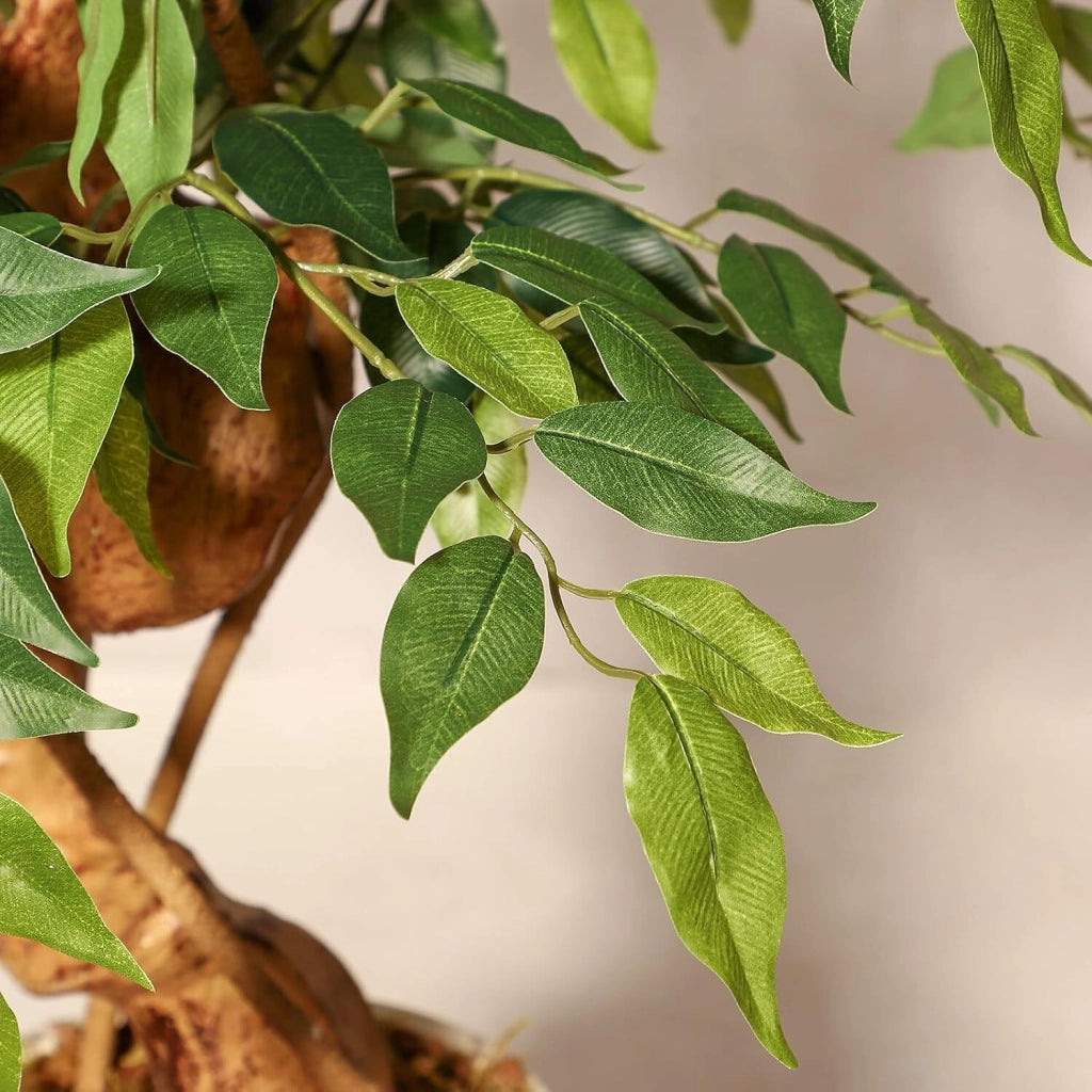 Ficus Artificiale 150 cm Grande Pianta Finta in Vaso per Interno ed Esterno