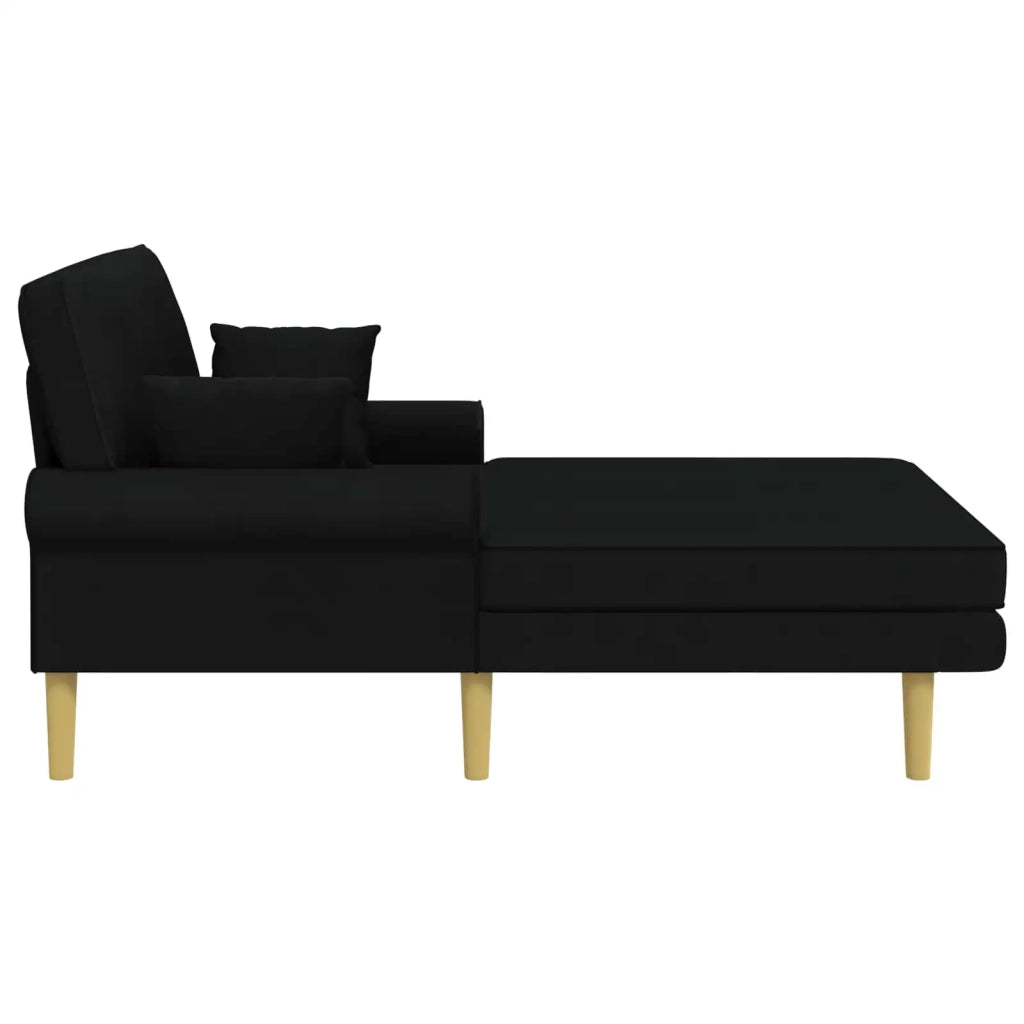 Chaise longue Nero Tessuto 42048083