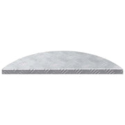 Gradini per Scale 10 pz | Tappetini per scale autoadesivi Argento 60 x 18 x 2,5 cm Alluminio