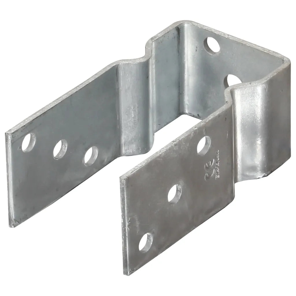 Picchetti per Recinzione 12 pz Argento 8x6x15cm Acciaio Zincato 145331