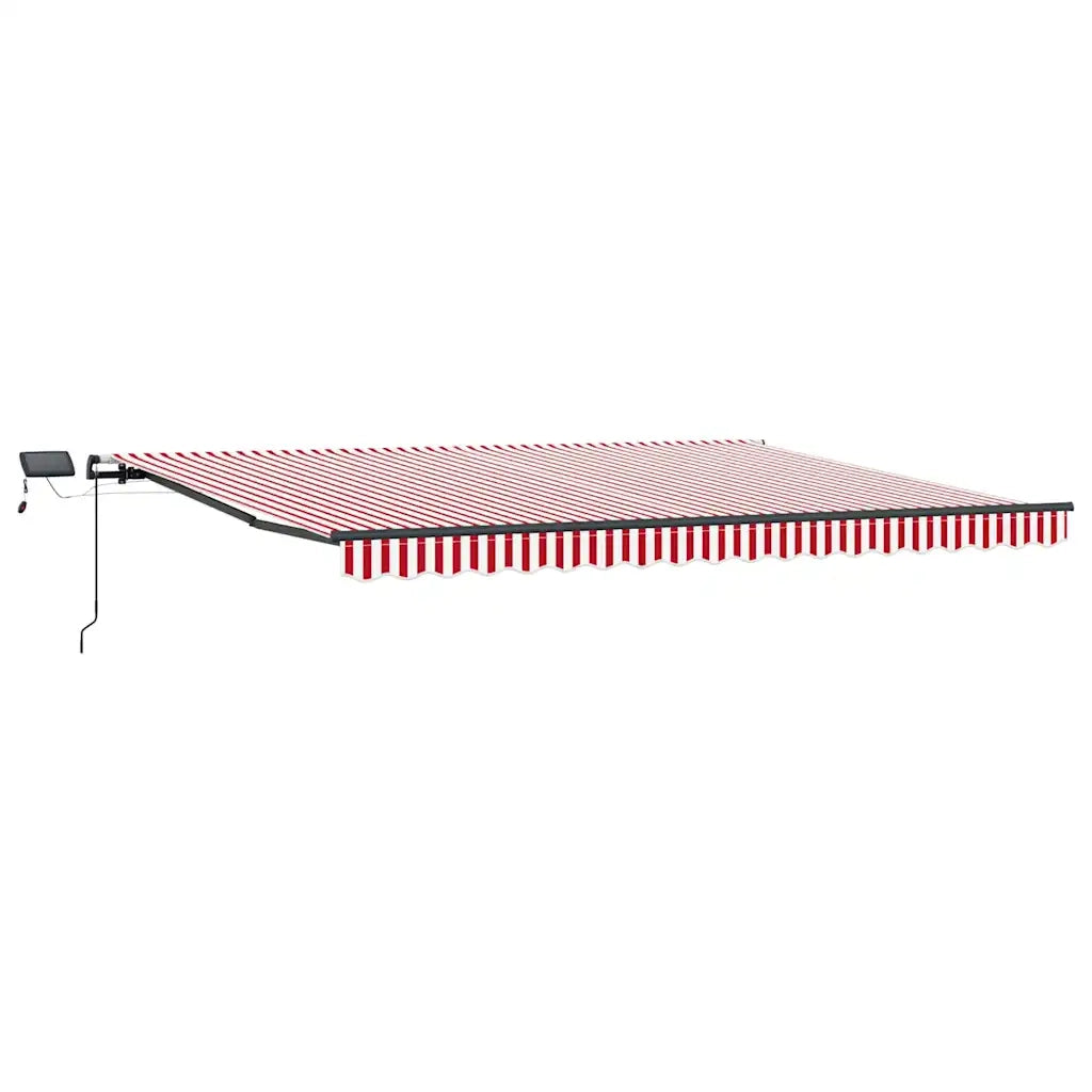 Tenda Retrattile Rosso e bianco 400 ×350 cm Tessuto 3330756