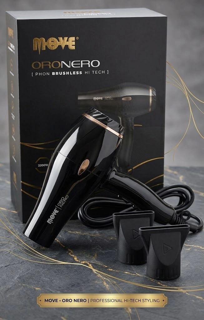MOVE Oro Nero | Phon Professionale Brushless 470g