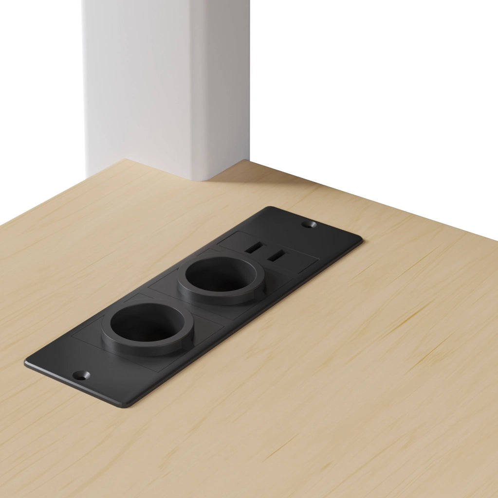 Letto a soppalco 140x200 cm con scrivania, LED e USB in MDF e metallo bianco