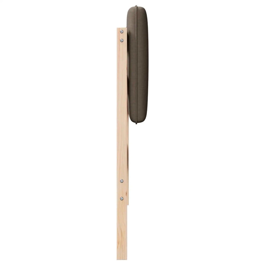 Testiera imbottita-Testiera con Cuscini-Testata Marrone e taupe 100 cm Pino massello 973064