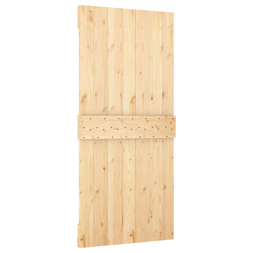 Porta scorrevole Naturale e Bianco 100 x 210 cm 3445025