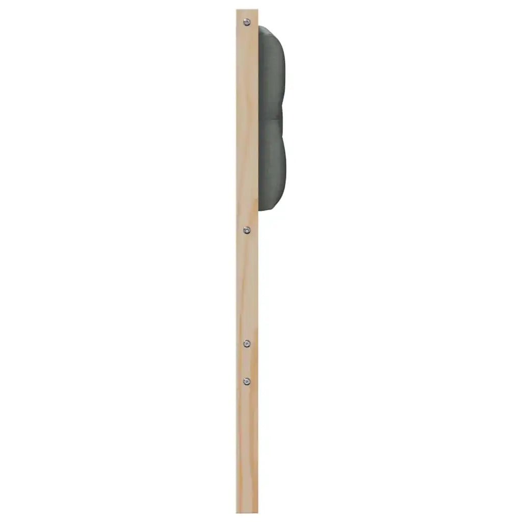 Testiera-Testata-Testiera Decorativa marrone e grigio scuro 120 cm Legno di pino massello
