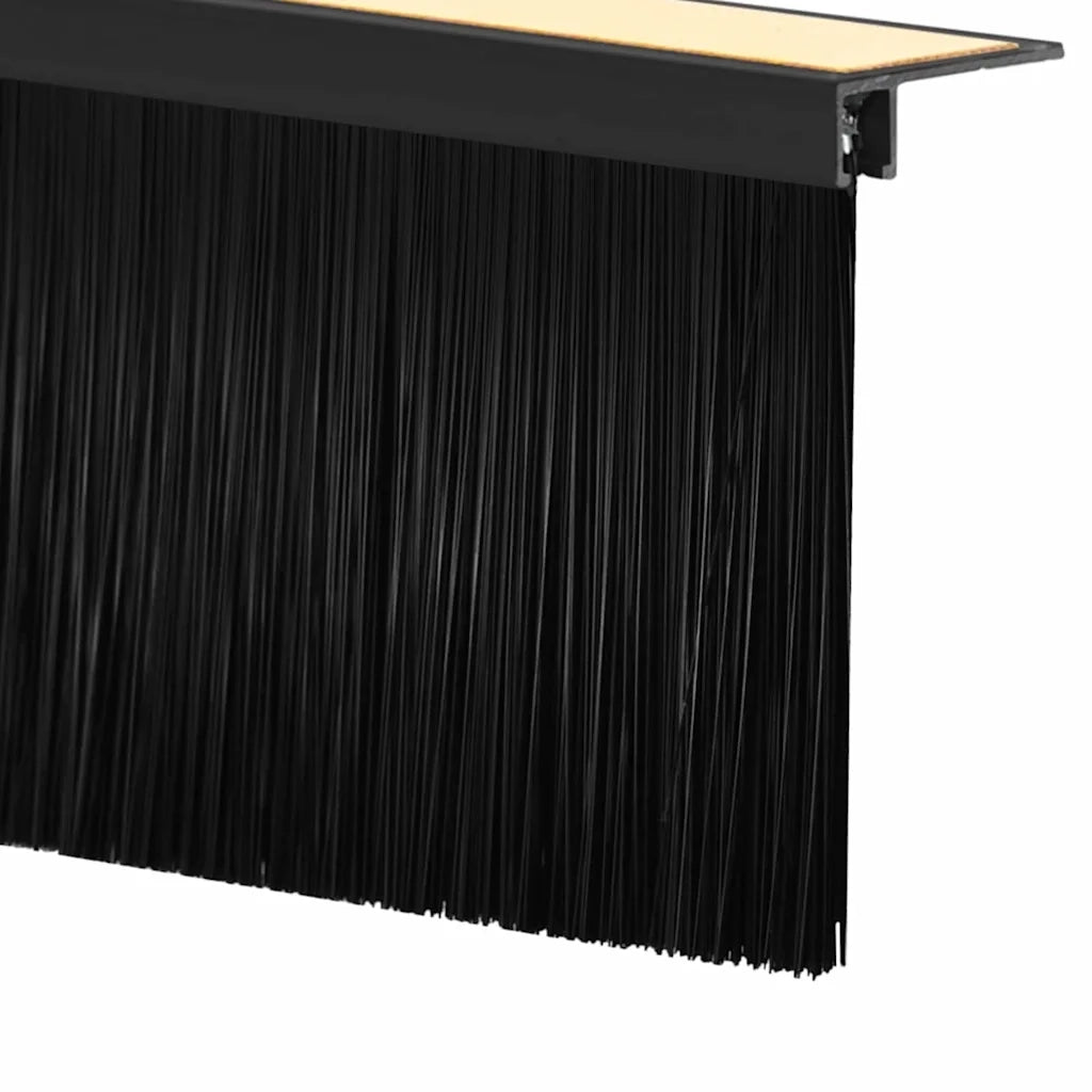 Spazzole per porte autoadesive 6 pz Nero 100 cm CFW1090062