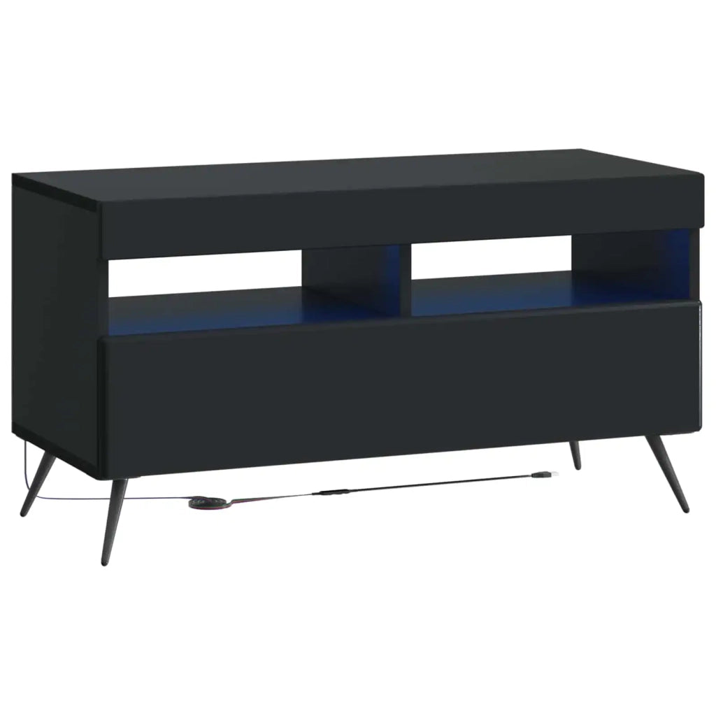 Mobile TV LED Nero Legno ingegnerizzato 897656