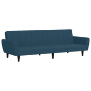Divano letto | Sof¨¤ letto | Letto singolo a 2 Posti Blu in Velluto