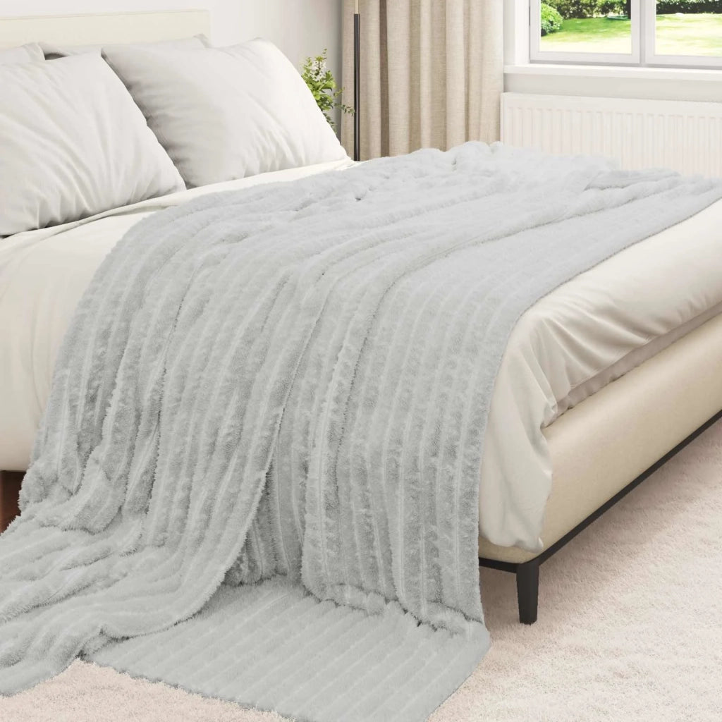 Coperta Grigio 270 x 240 cm Panno