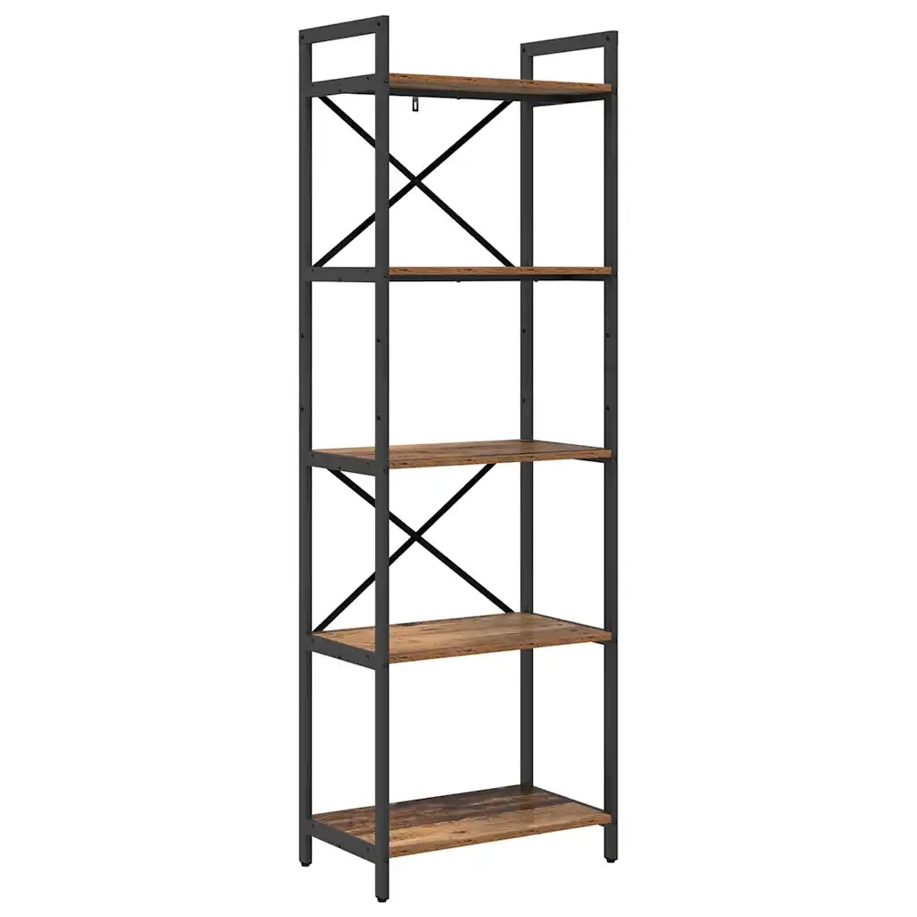 Libreria-Scaffale per Libri-Mobile di Stoccaggio Legno vecchio 56 x 34 x 171 cm Legno multistrato