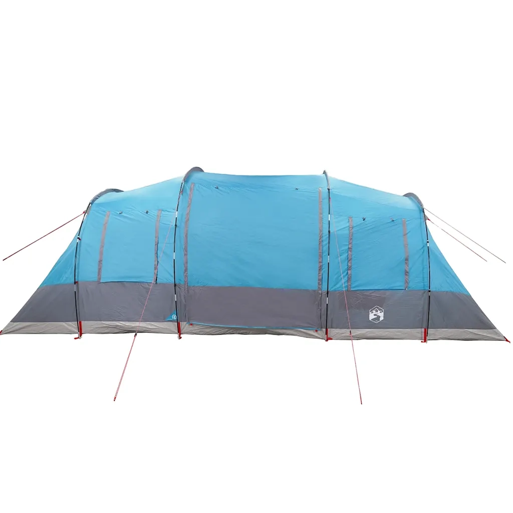 Tenda Familiare a Tunnel per 6 Persone-Tenda da campeggio Blu Impermeabile 597822