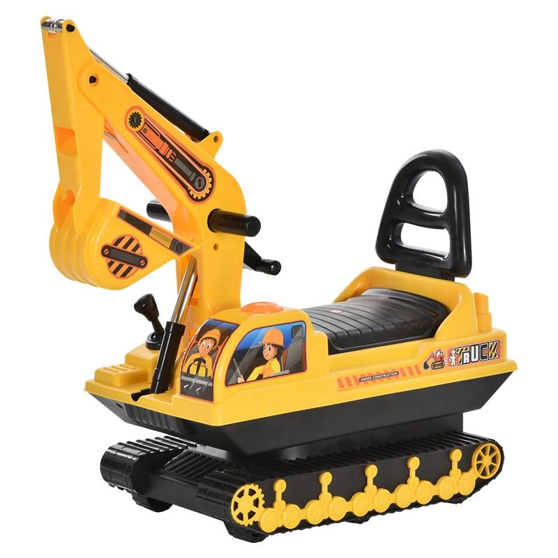 ESCAVATORE RUSPA GIOCATTOLO CAVALCABILE PER BAMBINI MAX. 30 KG