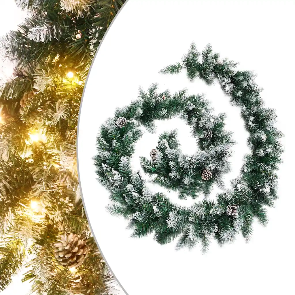 Ghirlanda Natalizia con Luci a LED 5,2 m in PVC Verde CFW4373924