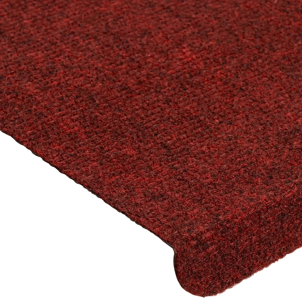 Tappetini Autoadesivi per Scale 30 pz | Gradini per Scale Rossi 65x22,5x3,5 cm