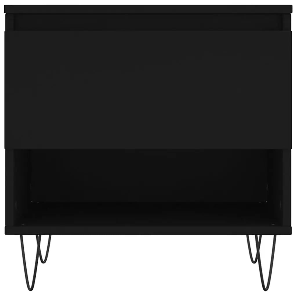 Tavolini da Salotto 2 pz Neri 50x46x50 cm in Legno Multistrato 830911