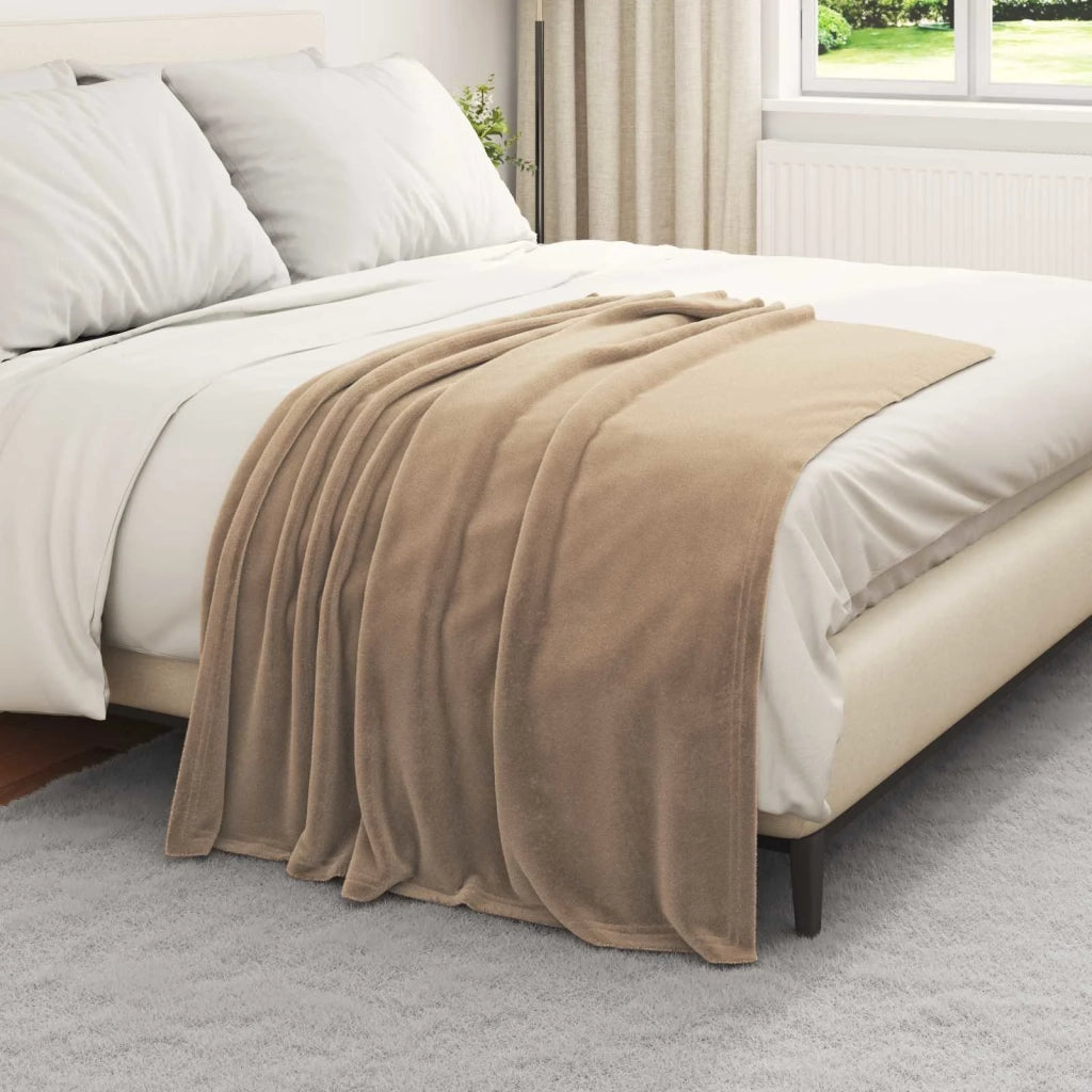 Coperta Cammello 130 x 150 cm Panno