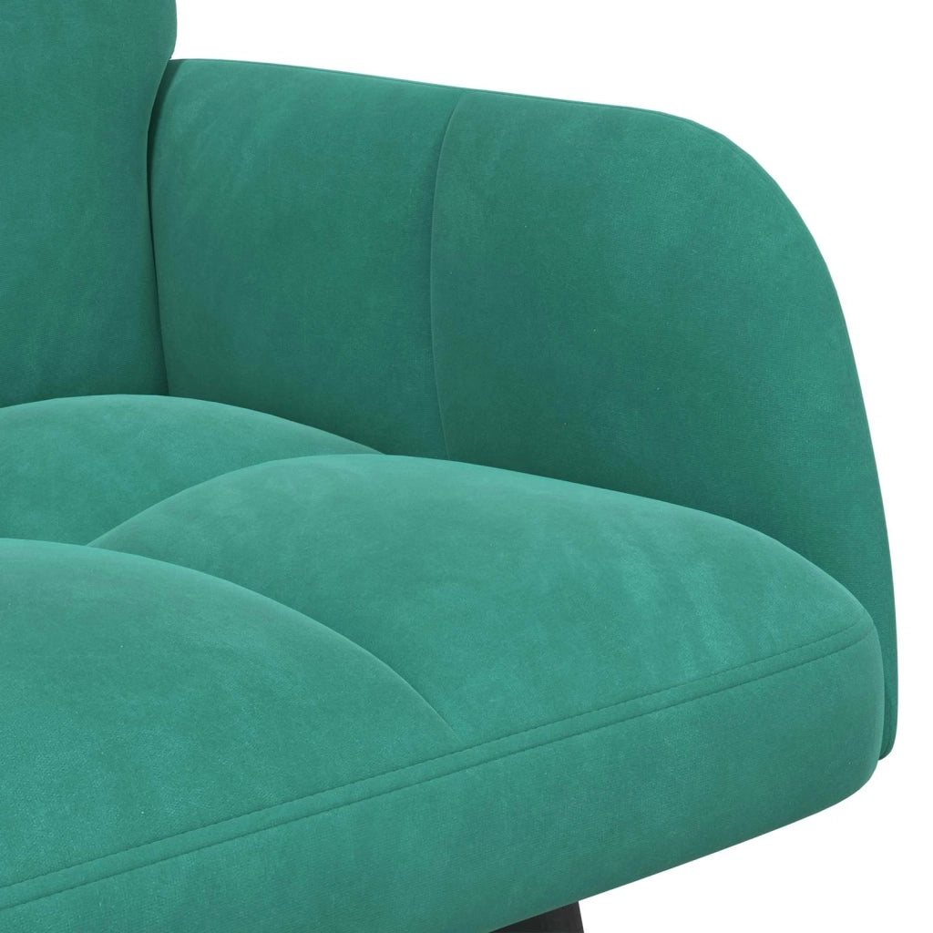 Sofa a Due Posti Turchese 115 x 61 x 87 cm Velluto 42028949