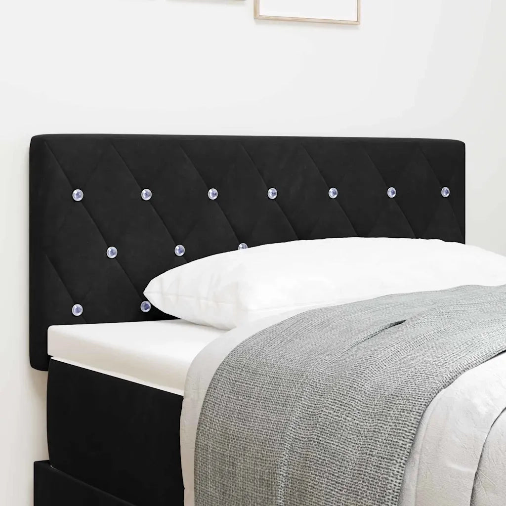 Testiera | Testata Nero 90 cm Velluto