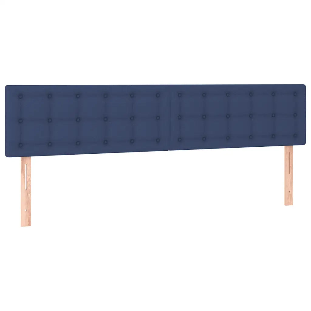 Giroletto a Molle con Materasso Blu 120x190 cm in Tessuto