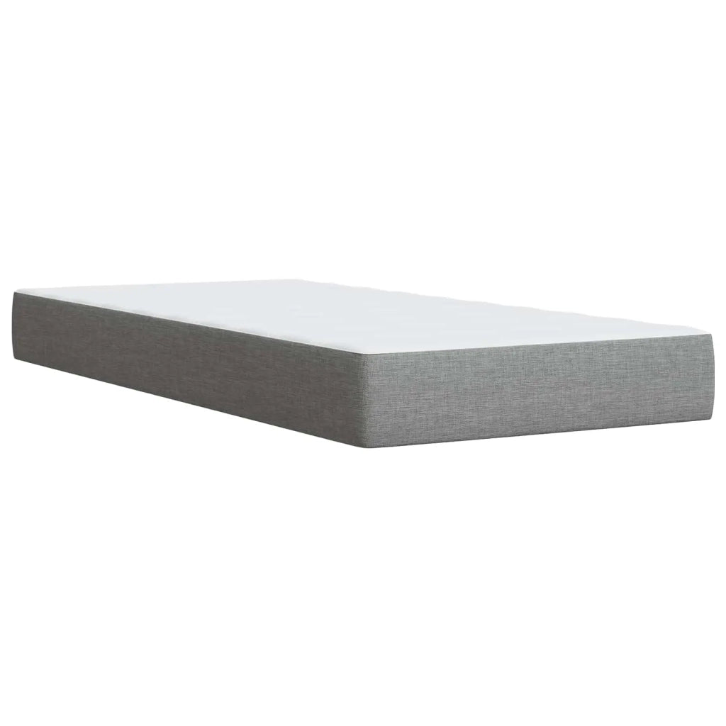 Letto con contenitore e materasso Grigio Chiaro 100 x 200 cm 3458538