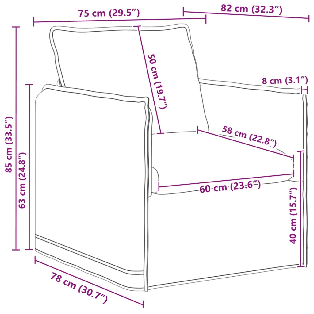 Set di divani 2 pcs Blu 196 x 82 x 85 cm Tessuto 3407617