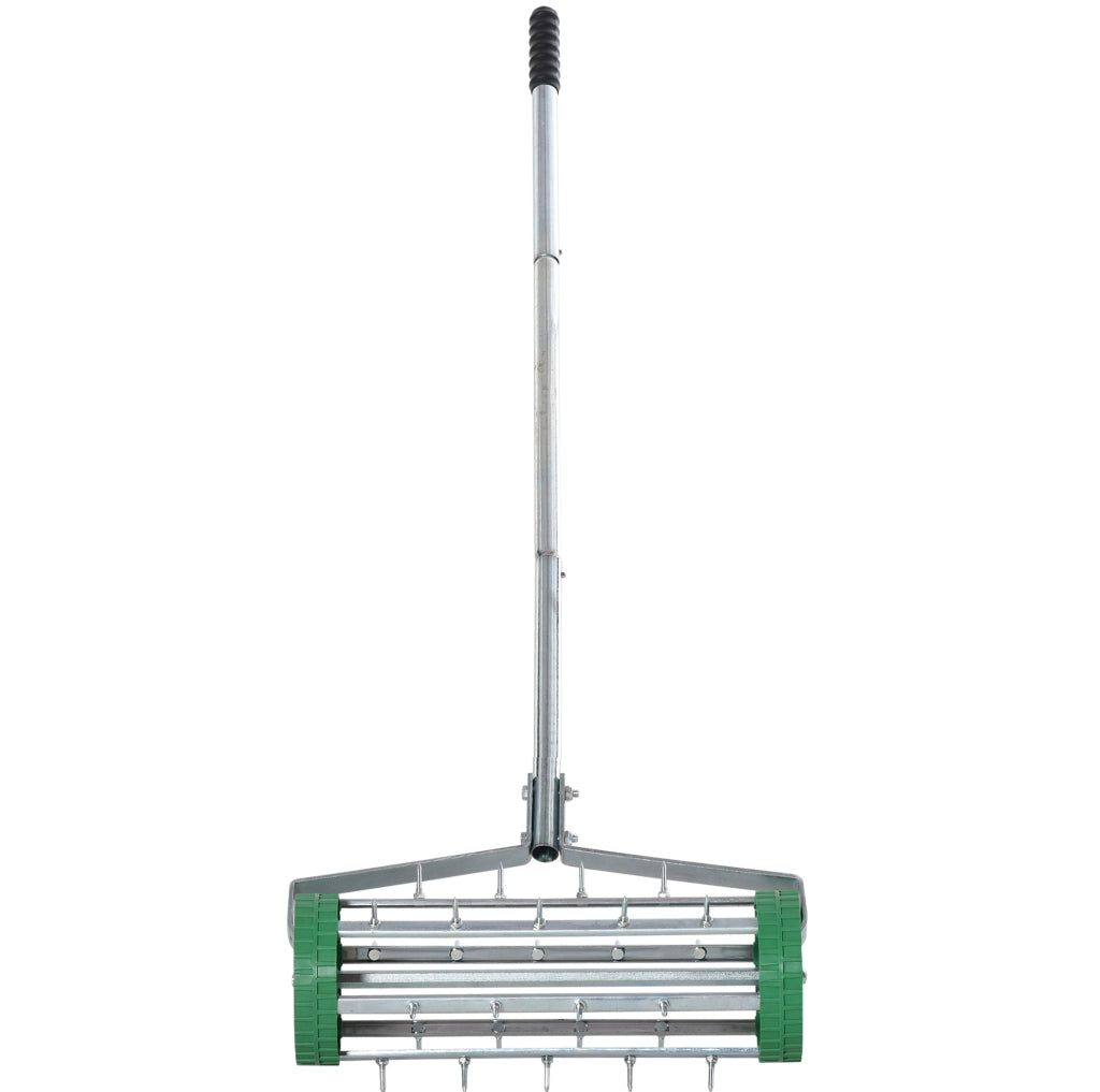 Arieggiatore manuale a rullo 139x43,5x15 cm in acciaio e plastica argento