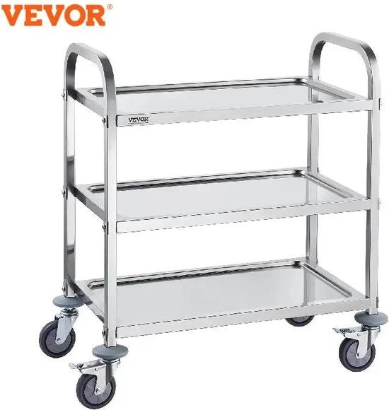 Carrello da Servizio in Acciaio Inox
