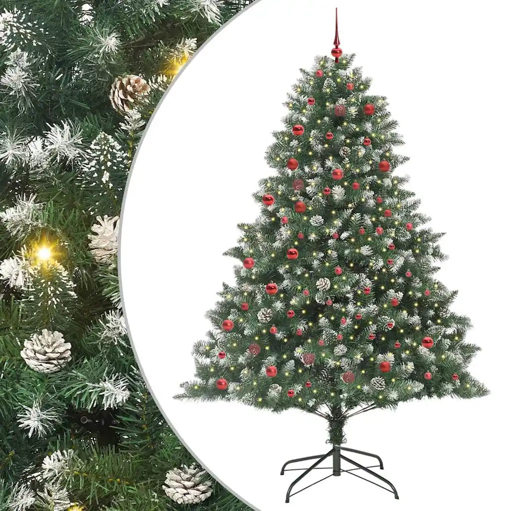 Albero di Natale artificiale con 300 LED Verde 210 cm 3395245