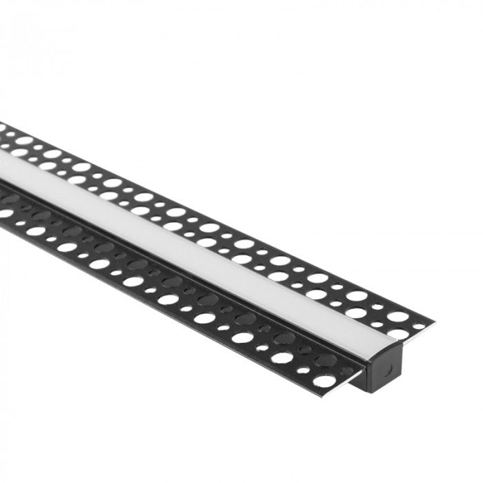 Profilo GP-01 incasso nero diffusore opale 1m Ecolight