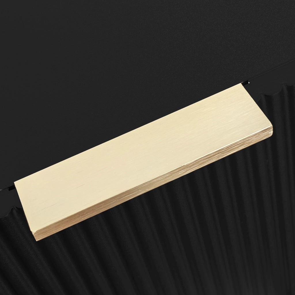 Credenza con cassetti in pannello truciolare nero