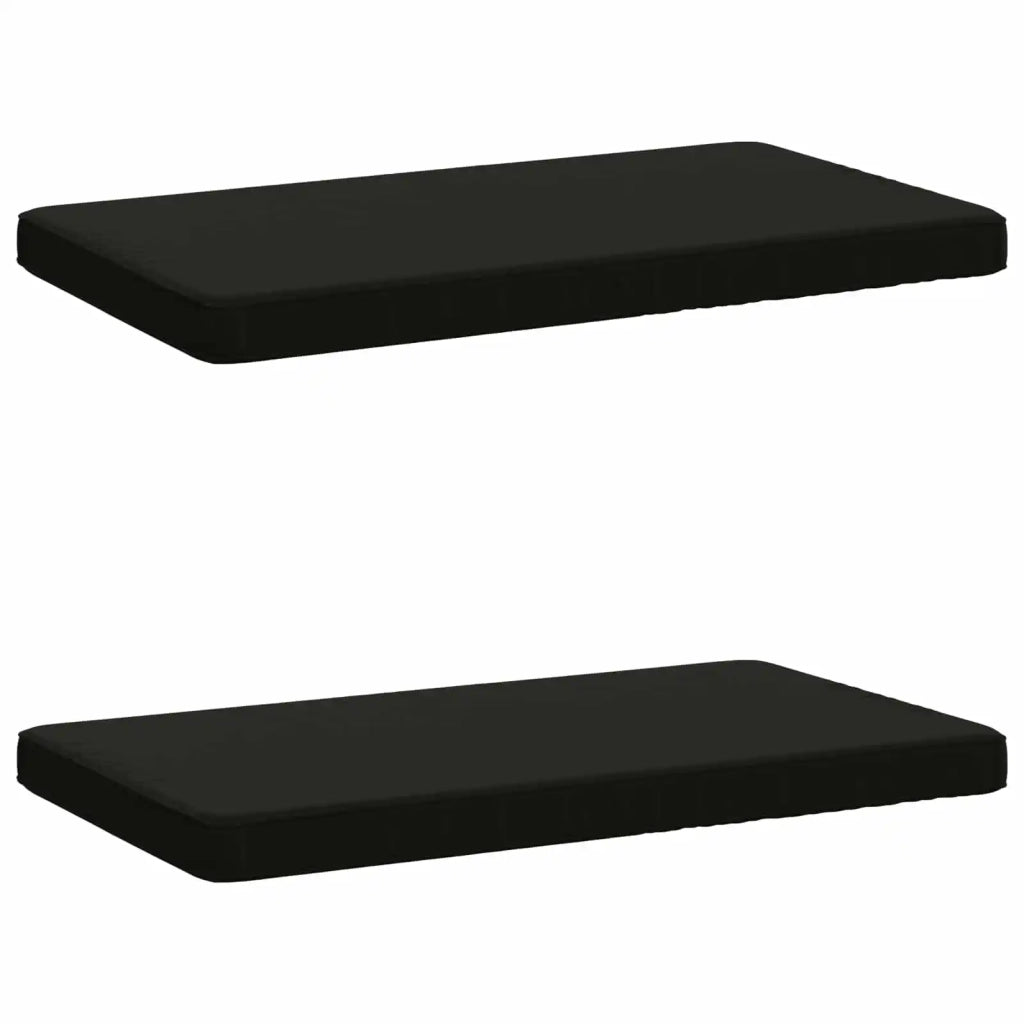 Cuscini per Panchina a 2 Pezzi VUGHT 2 pz 100% Poliestere Nero 951663
