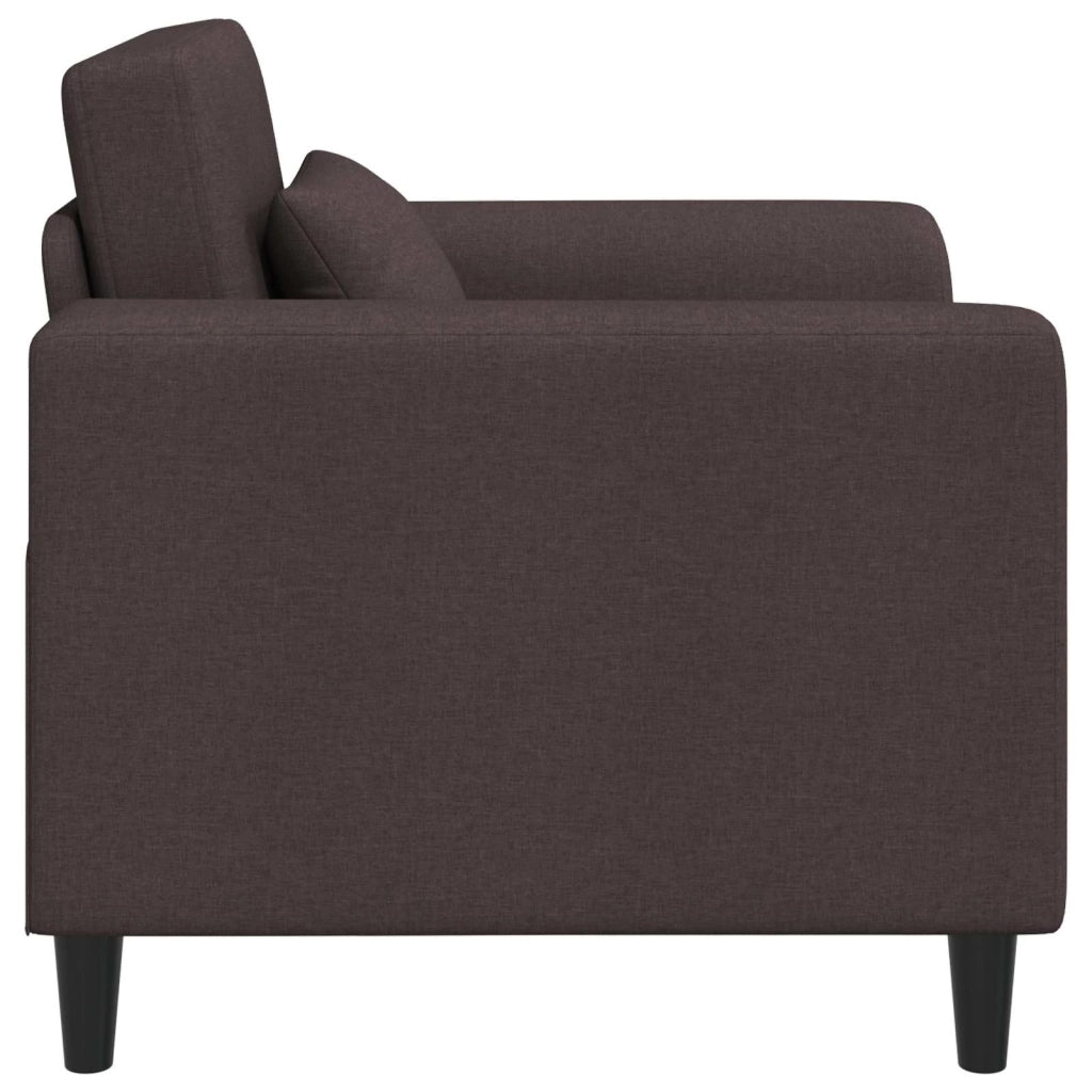 Poltrona Marrone Scuro Tessuto 42042458