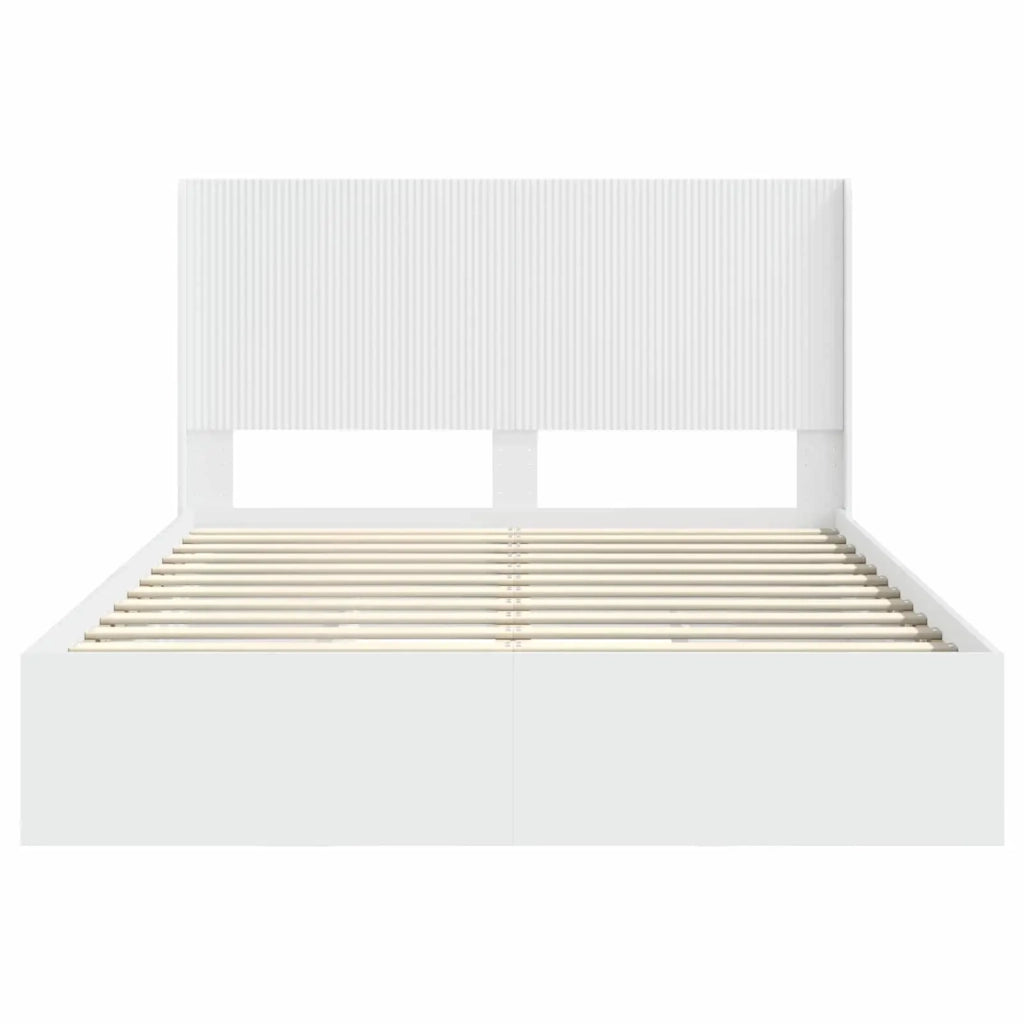 Struttura del letto con stoccaggio e testata 3 pcs 3414019