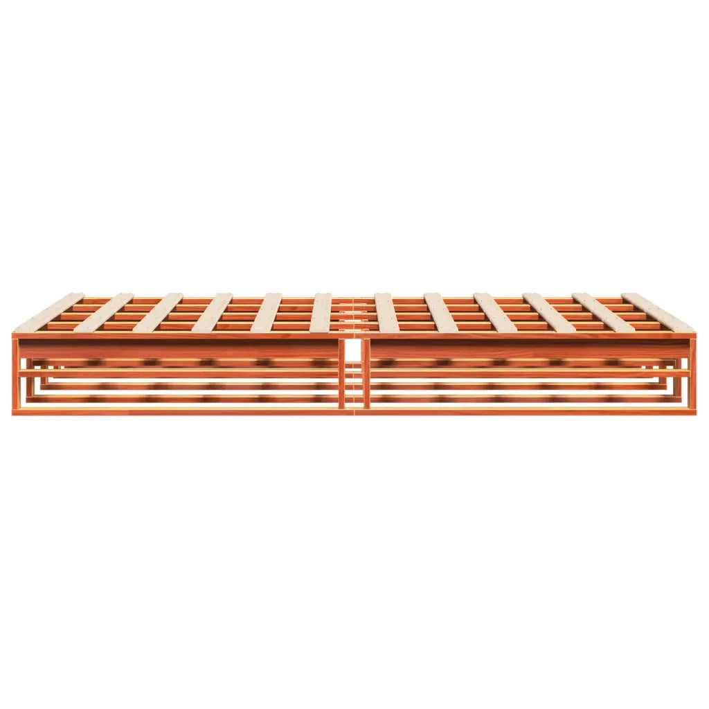 Letto matrimoniale | Letto per adulti | Letto senza Materasso Marrone Cera 120x200 cm in Legno di Pino