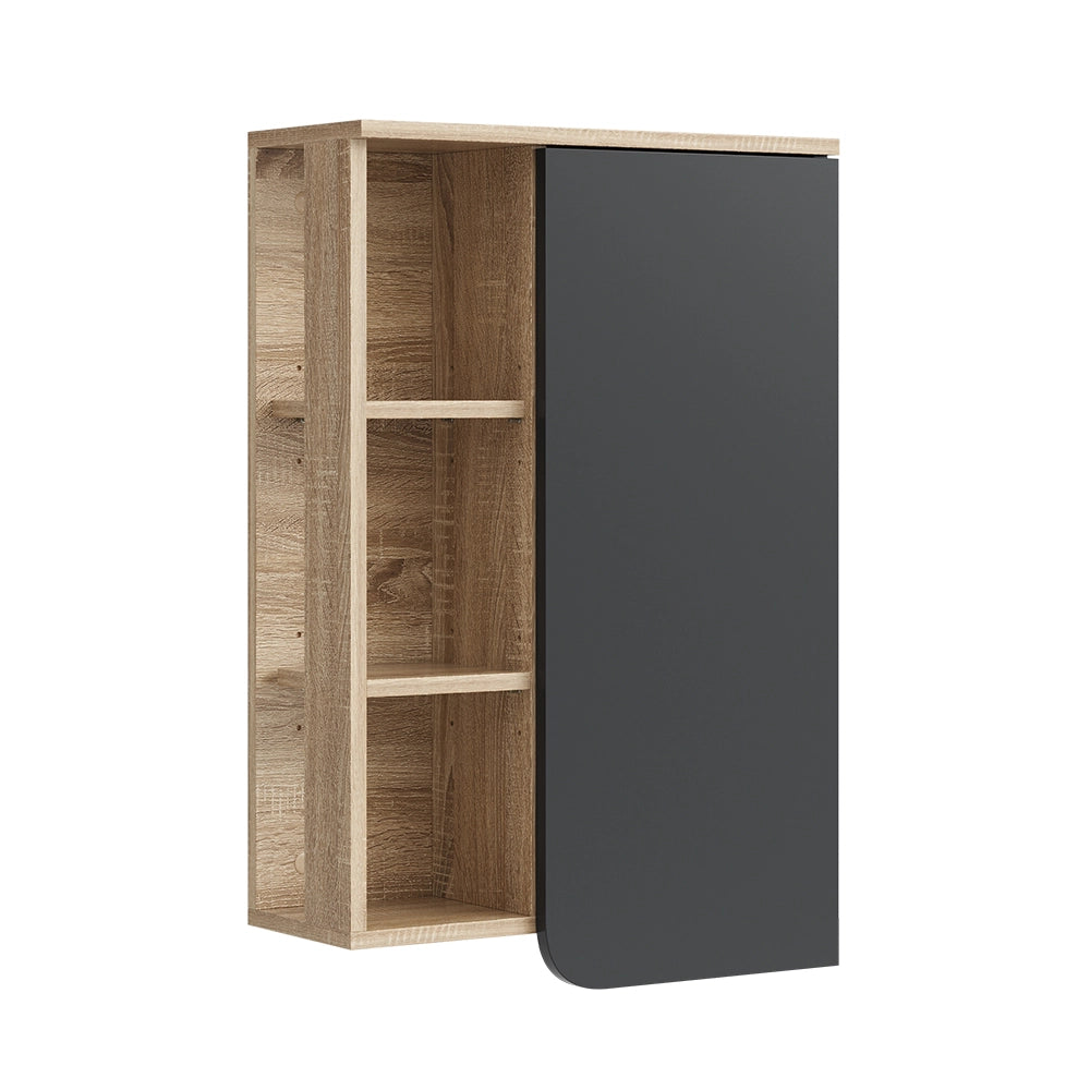 Vicco Mobile bagno Antracite 50 x 75 cm con porta e vani aperti
