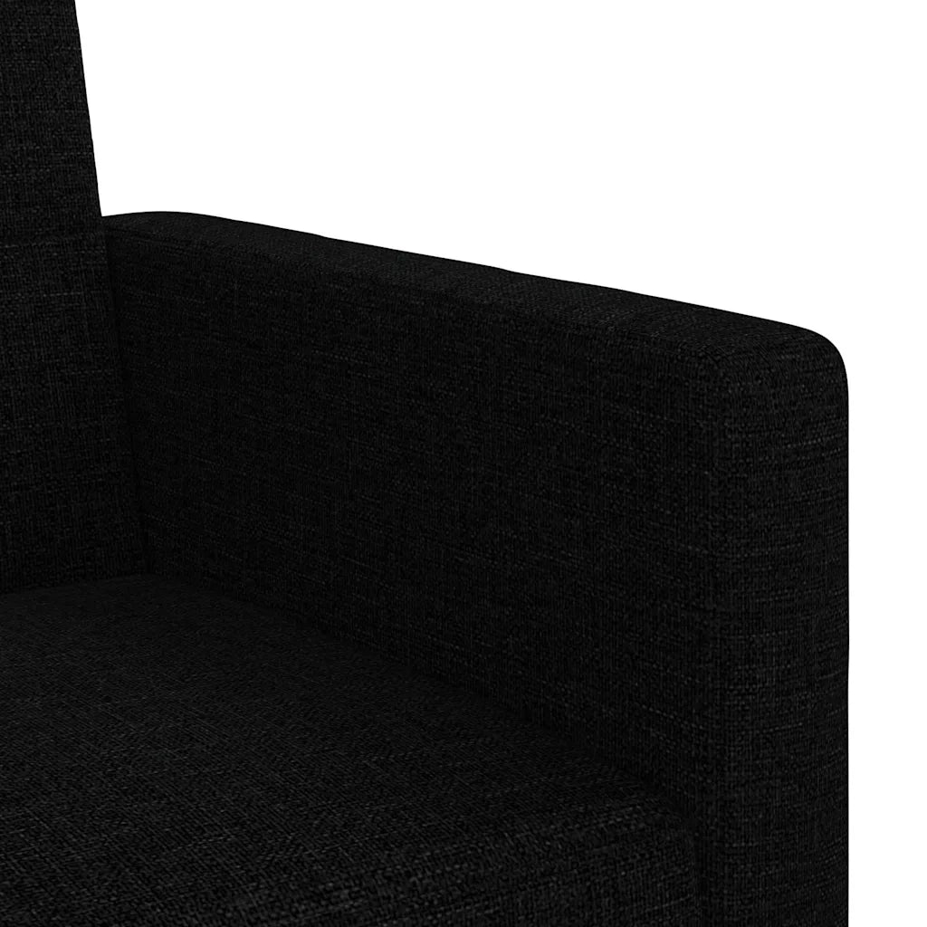 Divano letto | Sof¨¤ letto | Letto singolo con Cuscini Nero in Tessuto